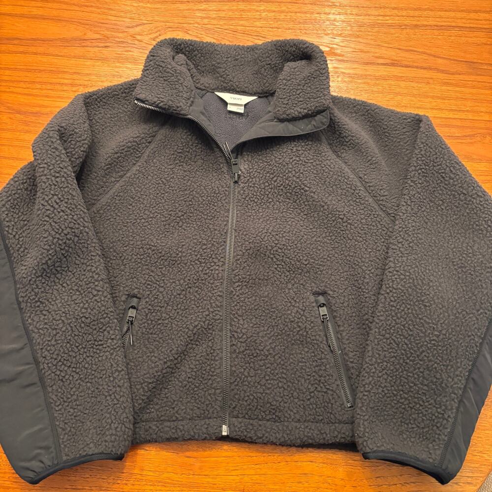 Vuori Women's Black Full Zip Fleece Jacket Size Small